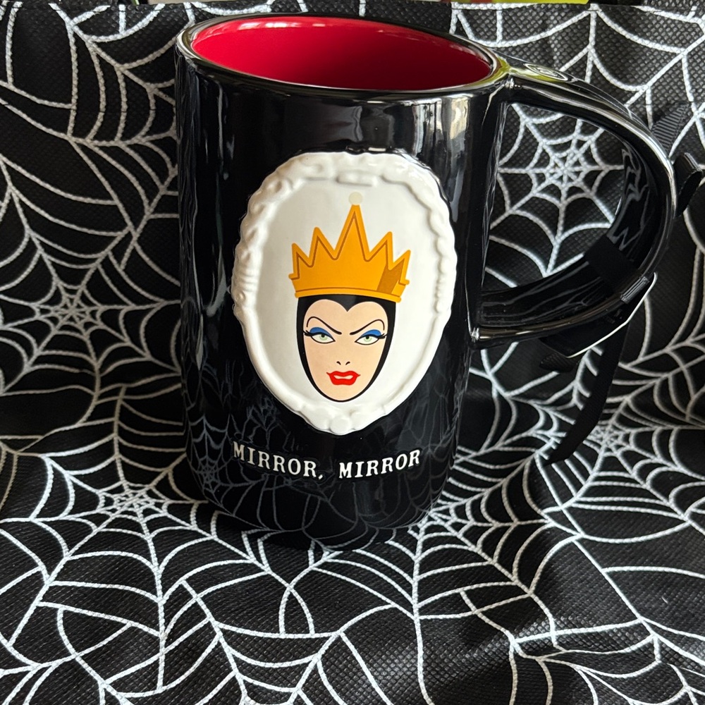 Mirror, Mirror Black and Red Ceramic Mug